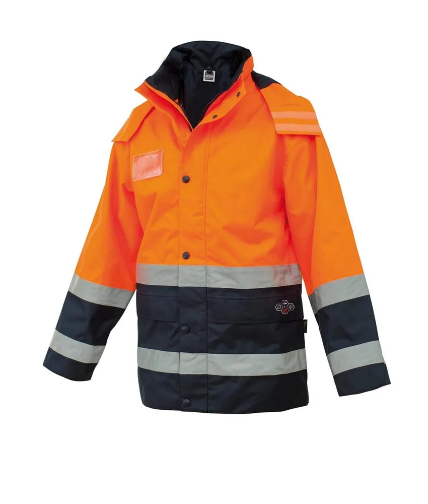 Parka alta visibilità impermeabile Siggi, in GoreTex - bicolore - varie tasche