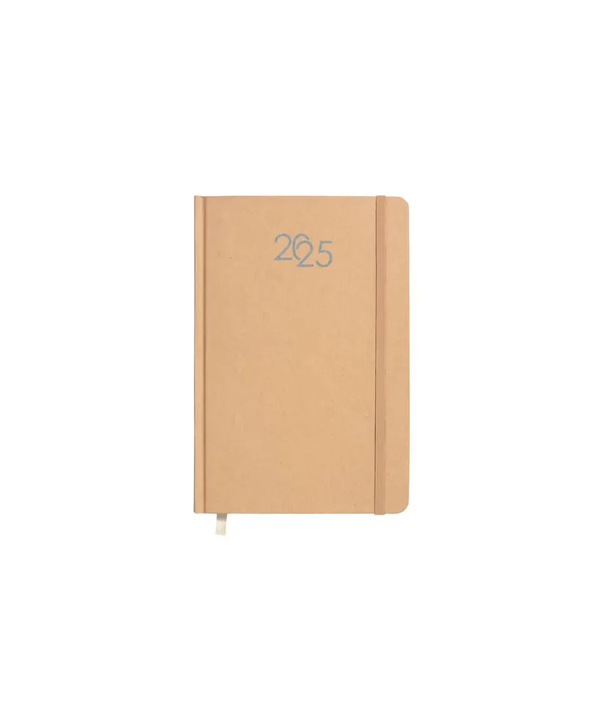60 pezzi Agenda settimanale 2025, con copertina in cartoncino - con elastico