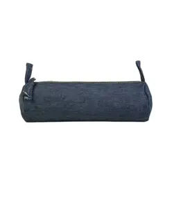 Astuccio in cotone DENIM 220 g/m2 (85% cotone - 15% poliestere) con chiusura a zip