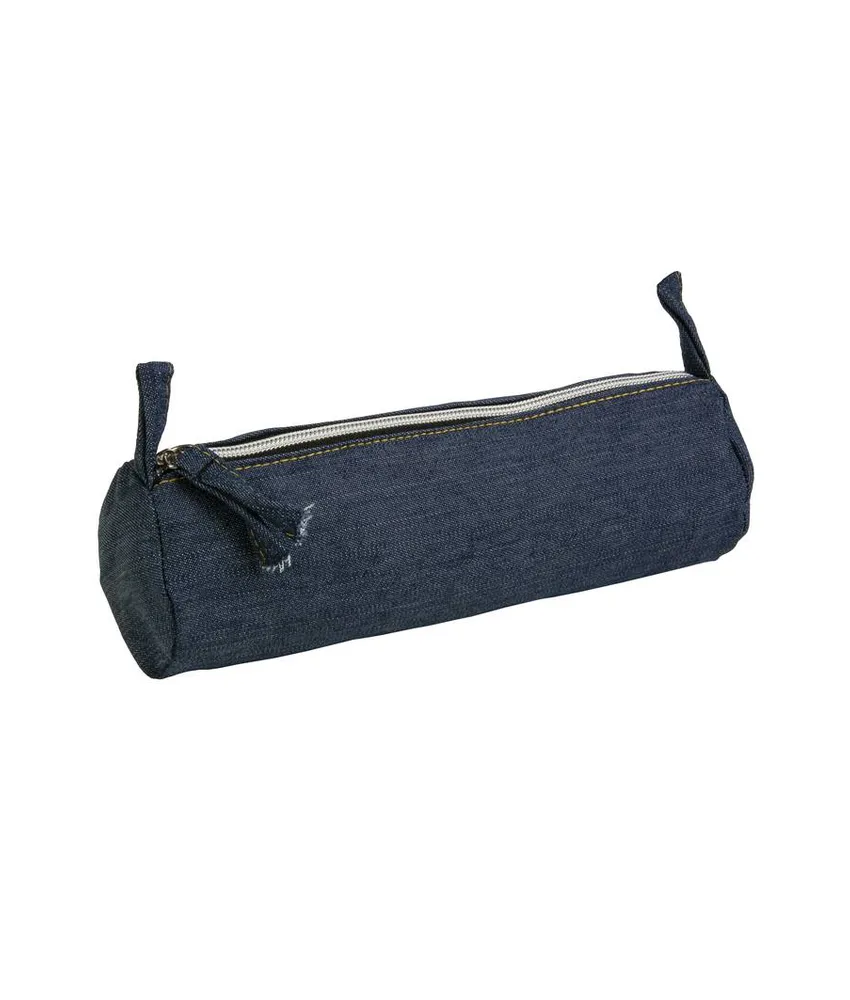 10 pezzi Astuccio in cotone DENIM 220 g/m2 (85% cotone - 15% poliestere) con chiusura a zip