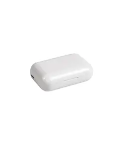 Auricolari bluetooth con scatola di ricarica e cavo di ricarica micro USB incluso.