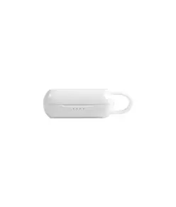 Auricolari bluetooth con scatola di ricarica e cavo di ricarica micro USB incluso.