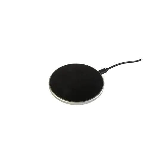 Base di ricarica senza fili in plastica con luce LED per incisione laser, 10W