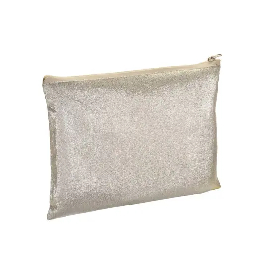 Beauty case con zip in policotone brillante 90 g/m2
