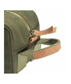 Beauty case in canvas riciclato  con maniglia laterale Demi - Design Milano