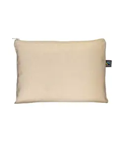 Beauty case in cotone FAIRTRADE ® 180 g/m2 con chiusura con zip