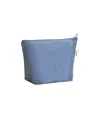 Beauty case in cotone riciclato 280 g/m2 con cerniera e soffietto alla base