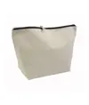 Beauty case in cotone spazzolato 10 oz con chiusura zip