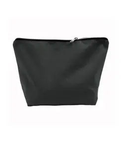 Beauty case in cotone spazzolato 10 oz con chiusura zip