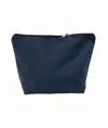 Beauty case in cotone spazzolato 10 oz con chiusura zip