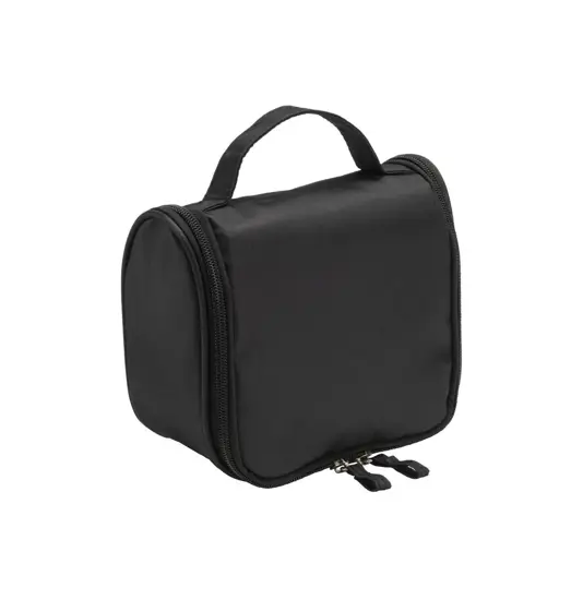 Beauty case in microfibra con zip, ampie tasche interne