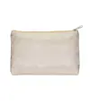 Beauty case in morbido poliestere. Chiusura con zip e fodera interna