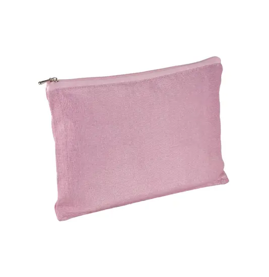 Beauty case in policotone brillante con zip