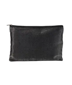 Beauty case in policotone brillante con zip
