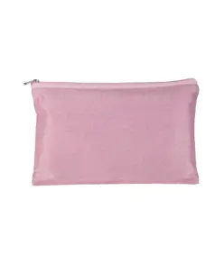 Beauty case in policotone brillante con zip