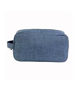 Beauty case in poliestere 300D tessuto melange con maniglia
