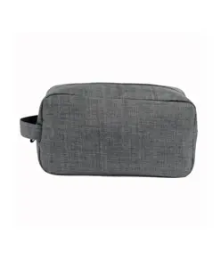 Beauty case in poliestere 300D tessuto melange con maniglia