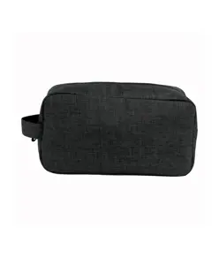 Beauty case in poliestere 300D tessuto melange con maniglia
