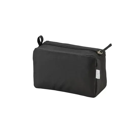 Beauty case in poliestere riciclato R-PET con cerniera