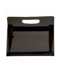 Beauty in PVC trasparente con chiusura a zip e maniglia