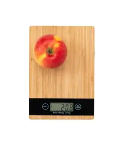 Bilancia da cucina digitale in bambù