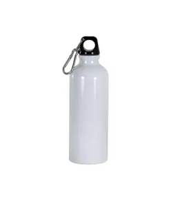Borraccia in alluminio (500ml), con tappo in plastica e moschettone