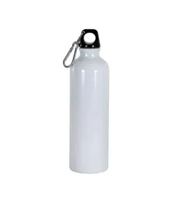 Borraccia in alluminio con moschettone, 750ml. Adatta per la stampa sublimatica