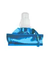 Borraccia in PE/PET BPA free ripiegabile (480ml), con moschettone
