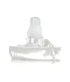 Borraccia in PE/PET BPA free ripiegabile (480ml), con moschettone