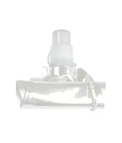 Borraccia in PE/PET BPA free ripiegabile (480ml), con moschettone