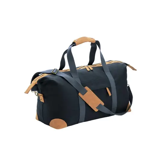 Borsa duffle in canvas  riciclato. Tracolla regolabile e removibile con fibbie in metallo Demi - Design Milano