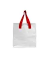 Borsa frigo in PP laminato 120 g/m2 , manici colorati, chisura zip