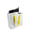 Borsa frigo in PP laminato 120 g/m2 , manici colorati, chisura zip
