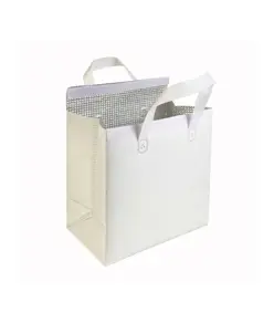 Borsa frigo in TNT laminato 100 g/m2, chiusura con velcro Handle
