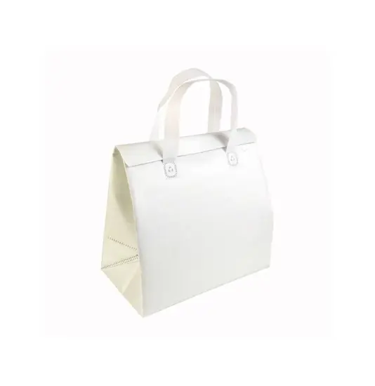 Borsa frigo in TNT laminato 100 g/m2, chiusura con velcro Handle