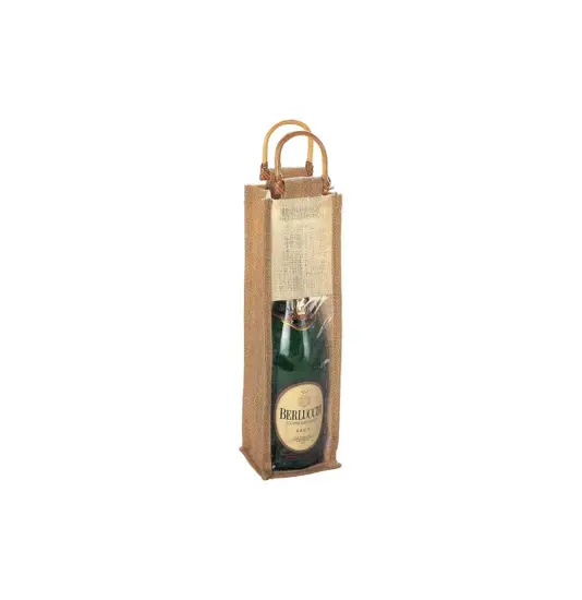 Borsa portabottiglia in juta Handle