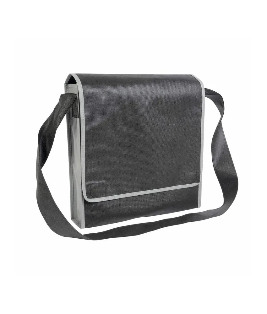 50 pezzi Borsa postino in TNT 80 g/m2 con chiusura in velcro e tracolla Handle
