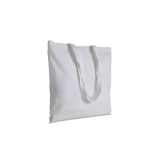 Borsa shopper in cotone riciclato 120 g/m2, manici lunghi Handle