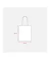 Borsa shopper in cotone riciclato 120 g/m2, manici lunghi Handle