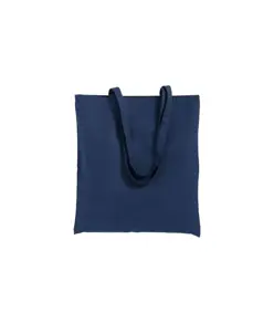 Borsa shopper in cotone riciclato 120 g/m2, manici lunghi Handle