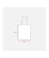 Borsa shopper in cotone riciclato 120 g/m2, manici lunghi Handle