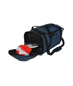 Borsa sport in poliestere twotone con spallacci estraibili e tasca porta scarpe