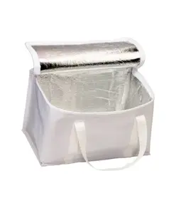 Borsa termica in poliestere 600D con interno argentato