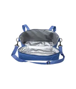 Borsa termica in r-pet melange con interno bianco in PEVA.
