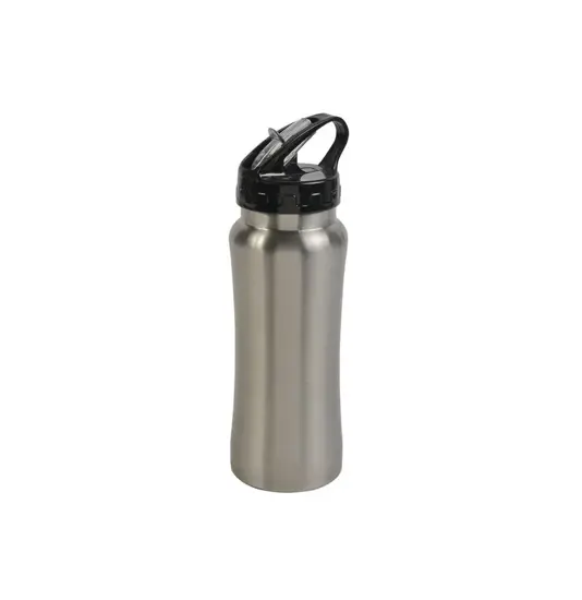 Bottiglia in acciaio inossedabile (600ml) con cannuccia estraibile