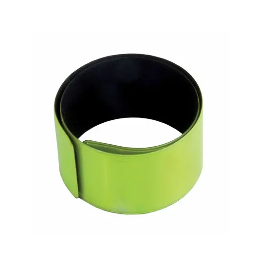 Bracciale di sicurezza "Clic clac" in poliestere catarifrangente e PVC