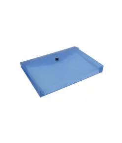 Busta portadocumenti in PP 150 con 1 tasca e chiusura a clip (A5), con soffietto