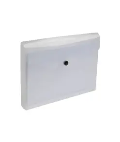 Busta portadocumenti in PP 150 con 1 tasca e chiusura a clip (A5), con soffietto