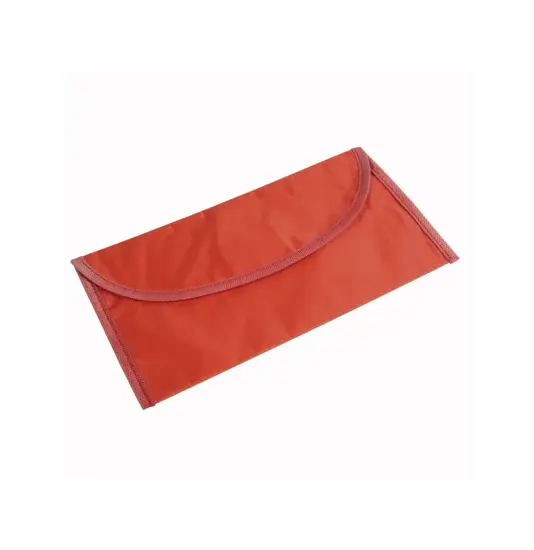 Bustina portadocumenti in polyestere 70D con due tasche e chiusura in velcro