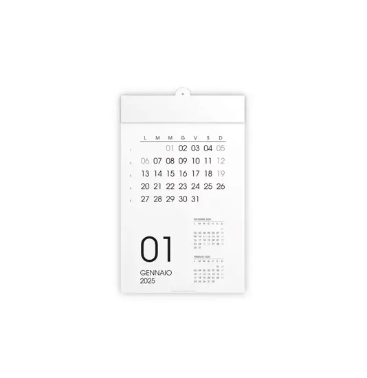 Calendario mensile da parete 2025